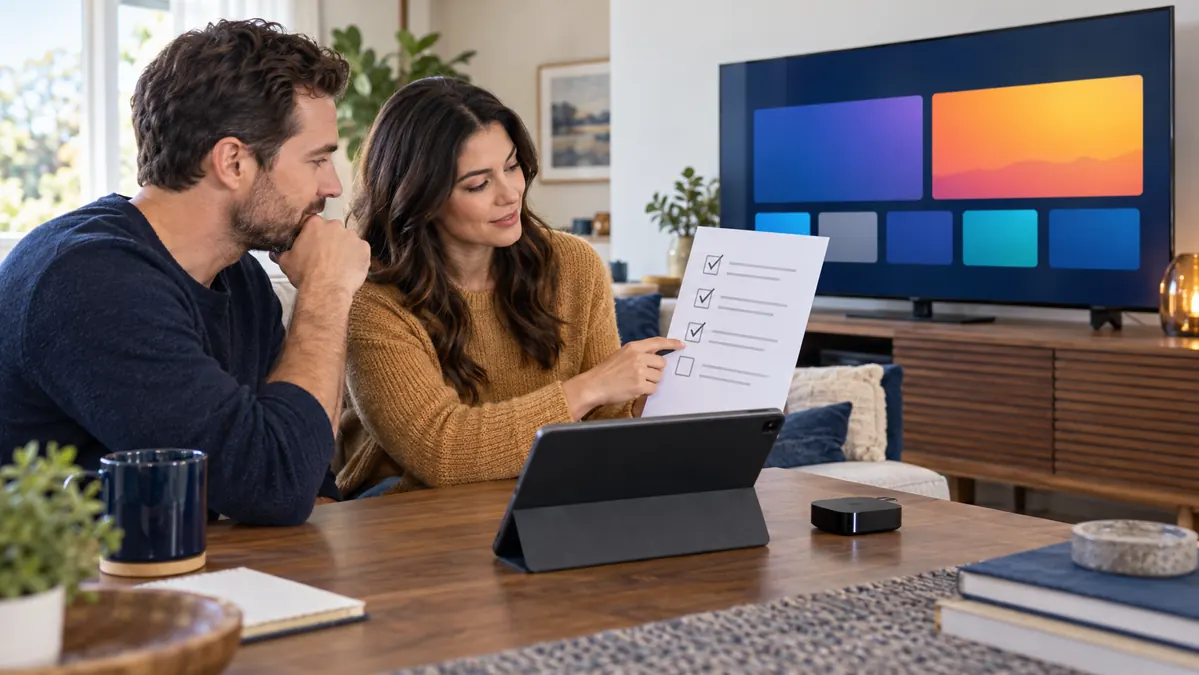 IPTV plan checklist for comparing providers and household viewing needs