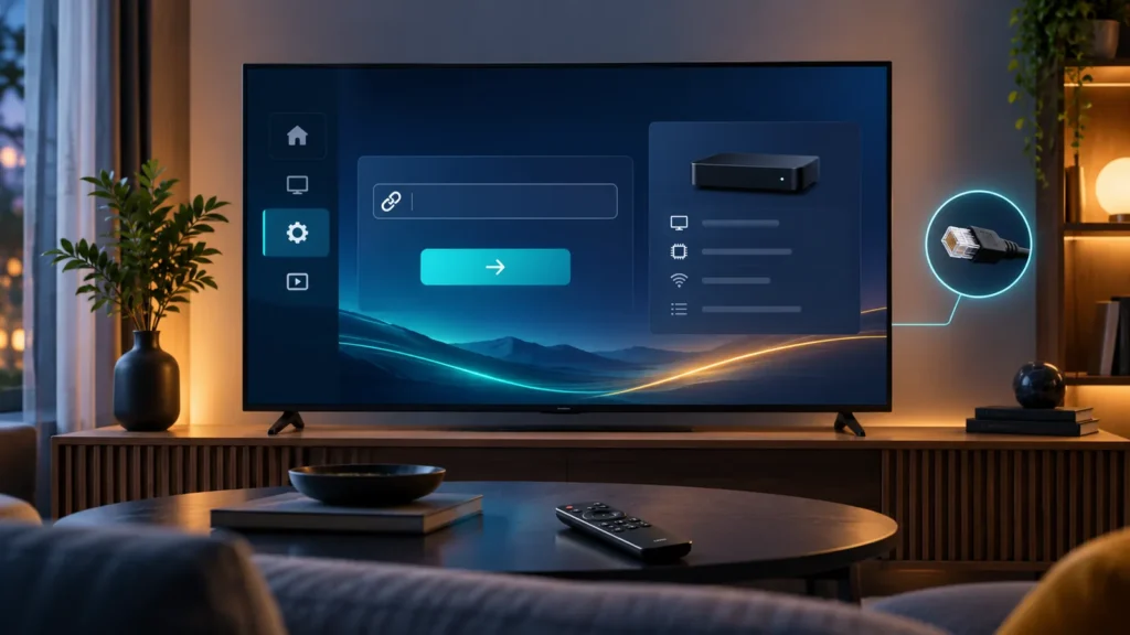Configuration Smart STB avec portail sur une Smart TV